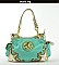 FDP1219G FLEUR-DE -LIS ACCENTED HANDBAG