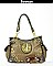 FDP1219G FLEUR-DE -LIS ACCENTED HANDBAG