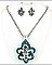 Fleur De Lis Pendant Necklace Sets