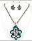 Fleur De Lis Pendant Necklace Sets