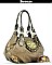 FDP1208G FLEUR DE  LIS Flap Top Purse