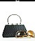 E363ASP TEXTURE SATIN EVENING PURSE