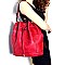 D0382-LP Side Pocket Drawstring Bucket Hobo