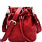 D0384-LP Drawstring Bucket Satchel Shoulder Bag