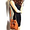 D0384-LP Drawstring Bucket Satchel Shoulder Bag