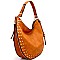 D0408-LP Stud and Stitch Accent Expandable Single Strap Hobo