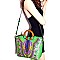 Wooden Handle Ethnic Print Satchel Wallet SET MH-D0427W