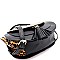 ROUND LEOPARD PRINT FLAP WING SATCHEL