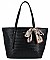 David Jones Paris Woven Scarfed Tote Bag