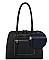 David Jones Classic Handbag with Front Zipper