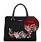 David Jones Flower Embroidery Handbag