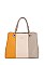 David Jones Color Block Tote Handbag