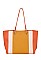 Large David Jones Color Block Tote Bag