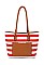 David Jones Stripped TOTE Handbag