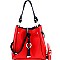 Ring Hardware Accent 2-Way Hobo Wallet SET MH-DB7144W