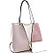 Stylish Color Block 3-Compartment Tote Wallet SET MH-DB800W