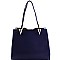 Stylish Color Block 3-Compartment Tote Wallet SET MH-DB800W