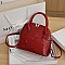 Crocodile print Dome Shape Satchel