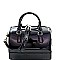 Leatherette Medium Boston 2Way Bag