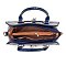 2 in 1 Crocodile & Patent Satchel Pouch Set