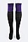 Pack of (6Pairs) 2Tone Knee High Fashion Boot Socks LA-WT146