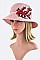 Floral Applique Sun Hat LASHT078DD