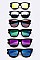 Pack of 12 Pieces Mirror Tinted Wayfarer Sunglasses LA113-96806