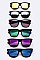 Pack of 12 Pieces Mirror Tinted Wayfarer Sunglasses LA113-96806