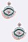Stylish Beaded Round Eye Tassel Earrings