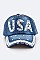 Crystal USA Embelished Denim Cap LA-EMH8414