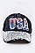 Crystal USA Embelished Fashion Denim Cap LA-EMH8417