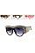 Pack of 12 Pieces Crystal Accent Iconic Designed Sunglasses LA113-POP8168