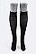 Pack of (6Pairs) 2Tone Knee High Fashion Boot Socks LA-WT146