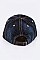 Crystal US Flag Embelished Fashion Denim Cap LA-EMH8421DD