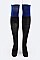 Pack of (6Pairs) 2Tone Knee High Fashion Boot Socks LA-WT146