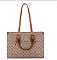 2-IN1 Oval Print Tote / Satchel W Wallet Set