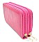 Double Zip Around Wristlet Wallet