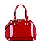 Patent Medium 2-Way Dome Satchel  MH-DF1208CX