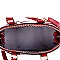 Patent Medium 2-Way Dome Satchel  MH-DF1208CX