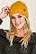 PACK OF 6 TRENDY ASSORTED COLOR CROCHET BEANIES