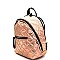 DH6522-LP Chain Accent Quilted Metallic Fashion Backpack