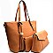 DS3135-LP Tassel Accent 3 in 1 Shopper Tote SET