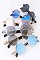Pack of 12 Mirror Mix Tint Round Stylish Sunglasses
