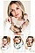 Pack of 12 Assorted Color Plaid Print Faux Fur Infinity Scarves