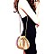 Allover Rhinestone Embellished Bucket Shoulder Bag E10325-LP