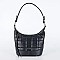 David Jones Paris Quilted Hobo Shoulder Bag