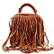 Fringed Small Messenger - Satchel