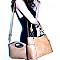 ES1800-LP Handle Accent Satchel 2 in 1 Chain Tote Value SET