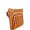 ES2223-LP Laser-cut Detail Multi Pocket Organizer Fashion Cross Body