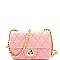 Quilted Turn-Lock Chain Cross Body Shoulder Bag MH-ES2242